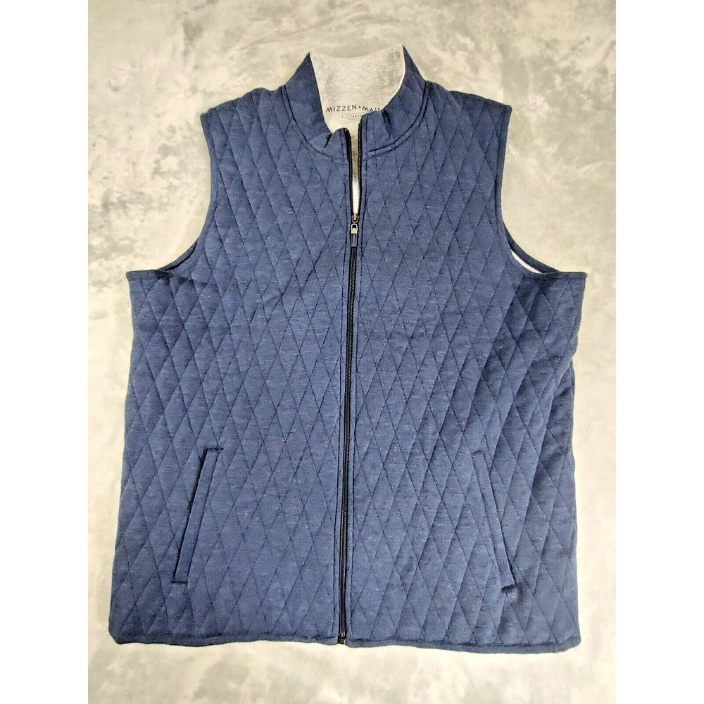 Men's Quilted Blue Vest